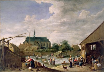 Le champ de blanchiment, vers 1645 - David Teniers the Younger